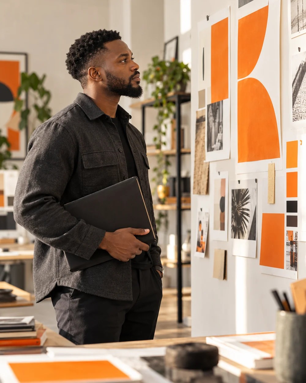 Illustrative corporate report, presentation and branded communication materials